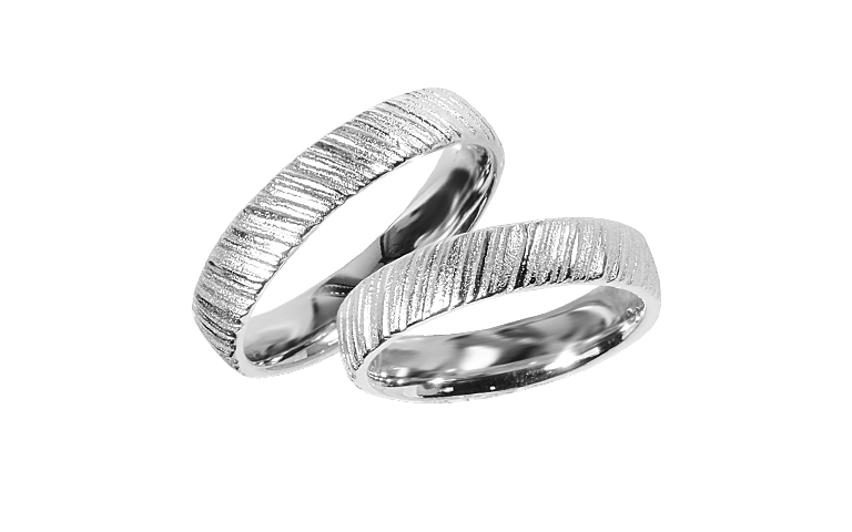 45444+45445-wedding rings, gold 750